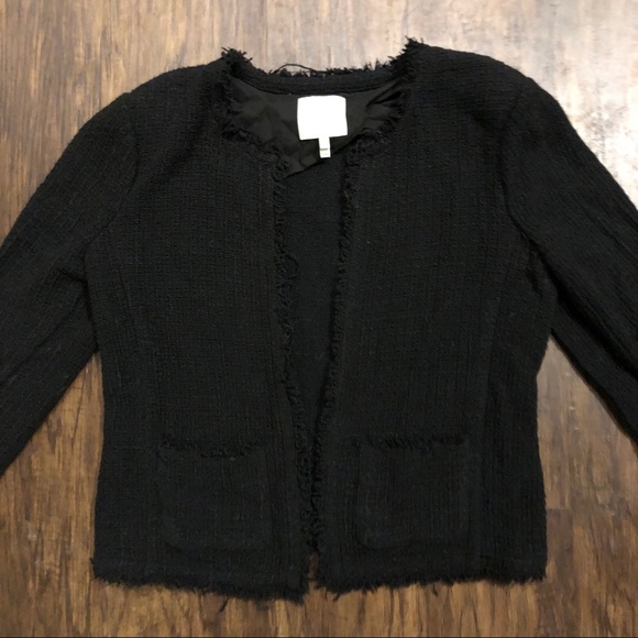 Joie Fringe Tweed Jacket - Picture 3 of 6